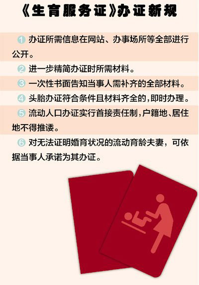 国家计生委:流动人口可就地办理准生证