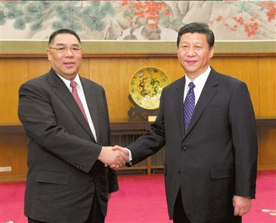 习近平会见梁振英崔世安：中央对港澳政策不变