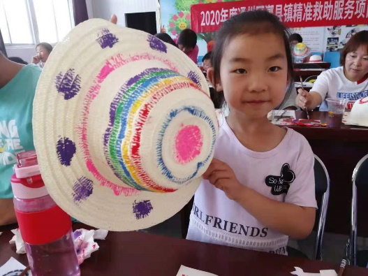 绘画草帽,亲子互动
